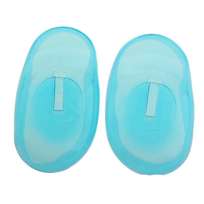 2Pcs Blue Ear Cover Hair Dye Shield Protect Salon Color Styling Tool