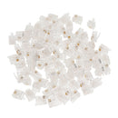 100Pcs 6P4C Phone Modular Telephone Cord Connectors Adapter Crimp RJ11