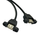 (2-Pack) 30CM 10 Pin Motherboard Female Header to 2-Port Dual USB 2.0 Femal