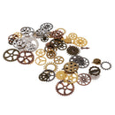 100g Steampunk Gear Pendants DIY Jewelry Handmade for Necklace Chain 10-40mm