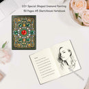DIY Mandala Special Shaped Diamond Painting 50 Pages Notebook A5 Sketchbook