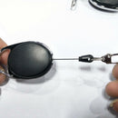 Retractable Recoil Key Ring Key chain Pull Chain Retractor Card Holder Belt Clip