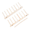 Wood Plate Holder Dish Rack Drain Storage Display Stand Kitchen OrganizerS Bj