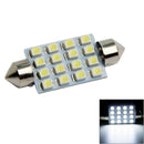 14PCS White LED Interior Package Kit For T10 36mm Map Dome License Plate Bulb ^