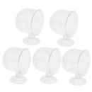5x Glass Feeding Cup   Feeder Shrimp Red Worms Food for Aquarium Seam