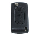 Key remote shell for Peugeot 407 and 407 SW foldable 3 buttons I9L7