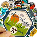 50X Wholesale Skateboard Camping Travel Stickers Vinyl Luggage Decals Stickers
