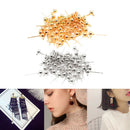 100pcs Ear Stud Stud Solid Ball Lot With Loop Earring