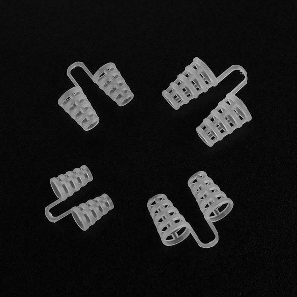 4pcs Transparent Anti Snoring Device Snore Apnea Nose Clip Stop Snoring
