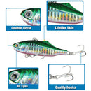 Whole 5 Color Sinking Vib Fishing Lok Ken Minnow Artificial Bait Vibration