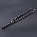 Stainless Steel Straight and Curved Nippers Tweezers Feeding Tongs for Rept S5O8