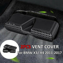 2Pcs Car Seat Air Conditioning Vent Dust Net Frame Cover for BMW X3 X4 2011