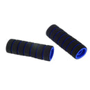 4pcs Motorcycle Handlebar Grip Brake Clutch Lever Cover Foam Pad Blue