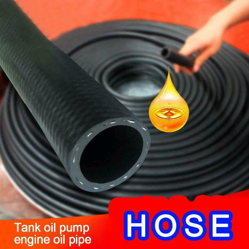 Universal Oil Resistant Rubber Tube Black Fuel Hose Oil Gas Line Practical