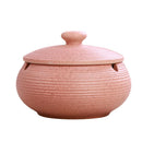 Ceramic Ashtray Cigarettes Ash Holder with Lid for Indoor / Outdoor Use