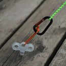 5x Screw Spike Hook Rope Buckle Travel Ground Pin Night Vision Tent Nail OZ