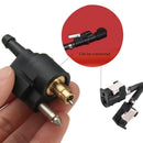 Outboard Engine Fuel Line Connector Black Outboard Gasoline Fits 1/4 Inch H L7N8