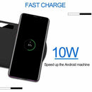 Dual Wireless Charging Pad,10W Qi Certified Fast Charger Two Phones Compati