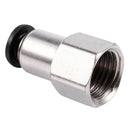10 Pcs 1/4" PT Female Thread 6mm Push In Joint Pneumatic Quick Fittings U3X8