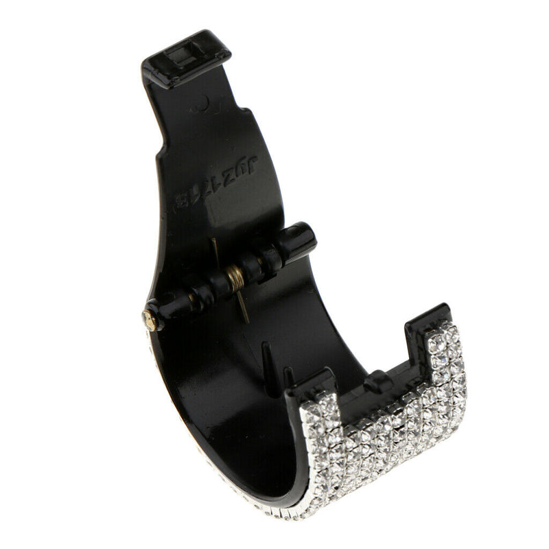 2Pack Blingbling Hair Grip Claw Clip Womens Teethed