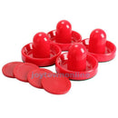 New 4pcs 96mm Air Hockey Pusher Table Goalies Felt Mallet Grip + 4pcs 63mm Puck