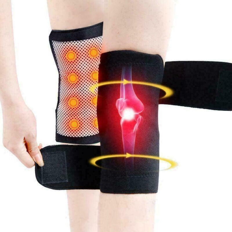 Knee Brace Support Pad Arthritis Joint Pain Relief Self Heating Magnetic Therapy