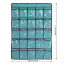 25Clear Pockets Classroom Pocket Phones Holder Door Hanging Calculator Organizer
