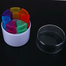 7 Days Portable Round Small Medicine Box Weekly Tablet Organizer Pill Case