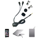 Microphone Broadcasting Recording Headed Professional Dual Studio Lavalier Lapel