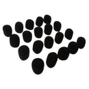 20Pack Studio Microphone Foam Mic WindShield Sponge Cover for KTV/Home Black