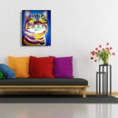 Cat 5D DIY Full Round Diamond Painting Animal Rhinestones Drawings (B2452)