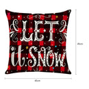 Christmas Pattern Linen Pillowcase Soft Throw Pillow Case Sofa Cushion (4)