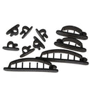 10Pcs Cable Cord Wire Line Organizer Plastic Clips Ties Fixer Holder Black A