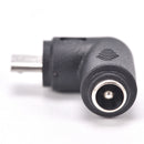 2PCS DC 5.5 x 2.1mm Female To Micro USB 5 Pin Male Right Angle Power Adapter  Z