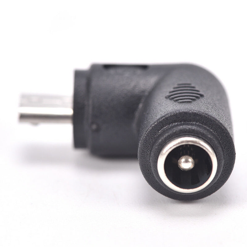 2PCS DC 5.5 x 2.1mm Female To Micro USB 5 Pin Male Right Angle Power Adapter  Z