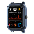 Half Pack TPU Case Cover Shell for Amazfit GTS Smartwatch (Clear Blue) A