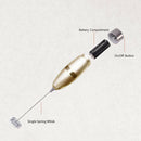 Stainless Steel Handheld Milk Foamer, Portable Drink Mixer, Battery Operated