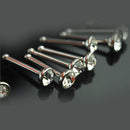 10 X Stainless Steel Nose Stud Ring Bone Bar Pin 8mm