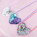 New Sequins Heart Kids Shoulder Coin Bag Baby Girls Mini Messenger Bag Cart W8Z2