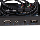 Motherboard 9 Pin to 2 Port USB2.0 Audio Front Panel Expansion Bracket Cable