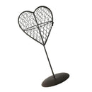 2Pcs Iron Wire Heart Shape Stand Succulent Pot Standing Planter Plant Holder