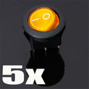 20pcs 12V LED Dot Light Car Auto Boat Round Rocker ON/OFF Toggle SPST  LCY