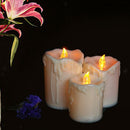 3PCS Battery Operated LED Candles for Church Home Wedding Party Decoration