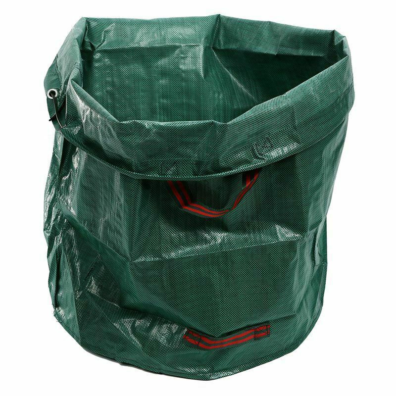 270L Garden Waste Bag Large Strong Waterproof Heavy Duty Reusable Foldable