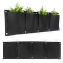 Vertical Garden Planter, 4 Pockets Wall Hanging Felt Planter Bags Wall Moun