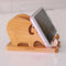 Storage Rack Portable Bracket Cartoon Elephant Stand Desktop Phone Holder Bamboo