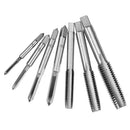 8pcs Metal Screw Taps Thread Metric Machine Wrench Holder Hand Hinge Set