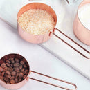 Copper Stainless Steel Measuring Cups and Spoons Set 8 of SH O6F8
