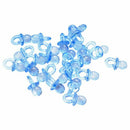 120 pcs Mini Decoration pacifier, 2 cm blue pacifier for baby baptism birth Z2Y8