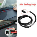 1.6m/5.25ft Rubber Car Windshield Dashboard Sealing Strip Soundproof Anti-Dust